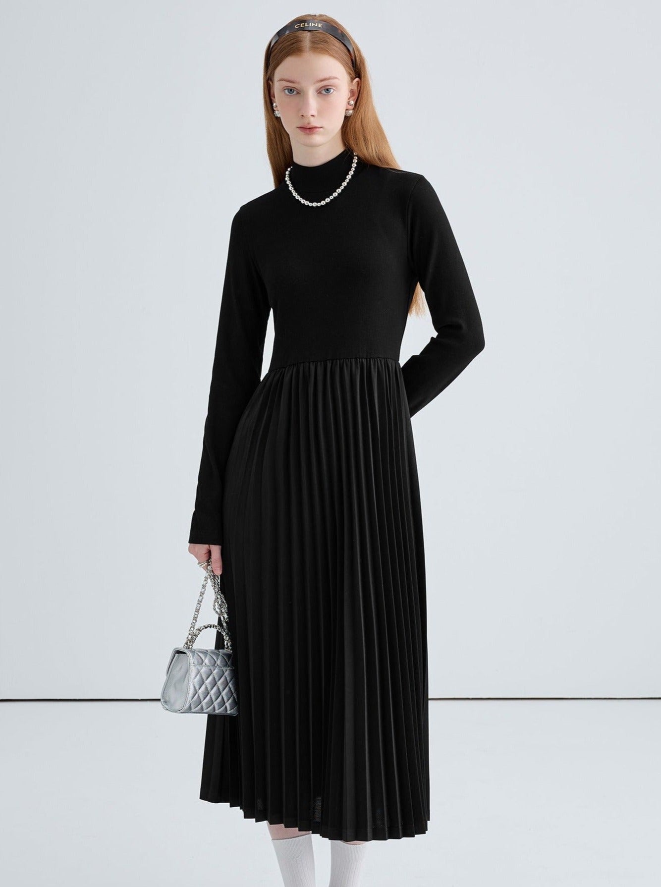 Black Waist Slim Dress
