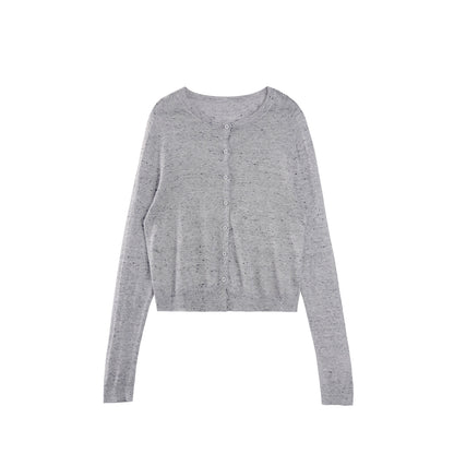 Wool Knit Cardigan Set-Up