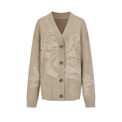 Virtual Illusion Jacquard Cardigan