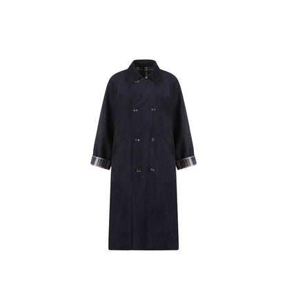 Contrasting Plaid Suede Coat