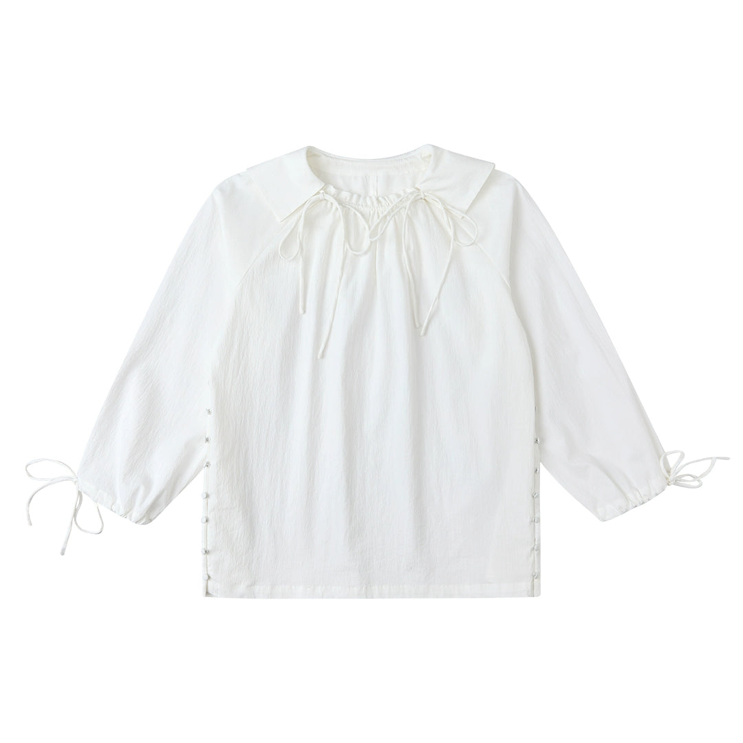 Lace-up Pullover Sun Protection Blouse Shirt