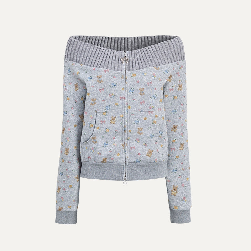 One-Shoulder Sweater With Trousers Set-Up