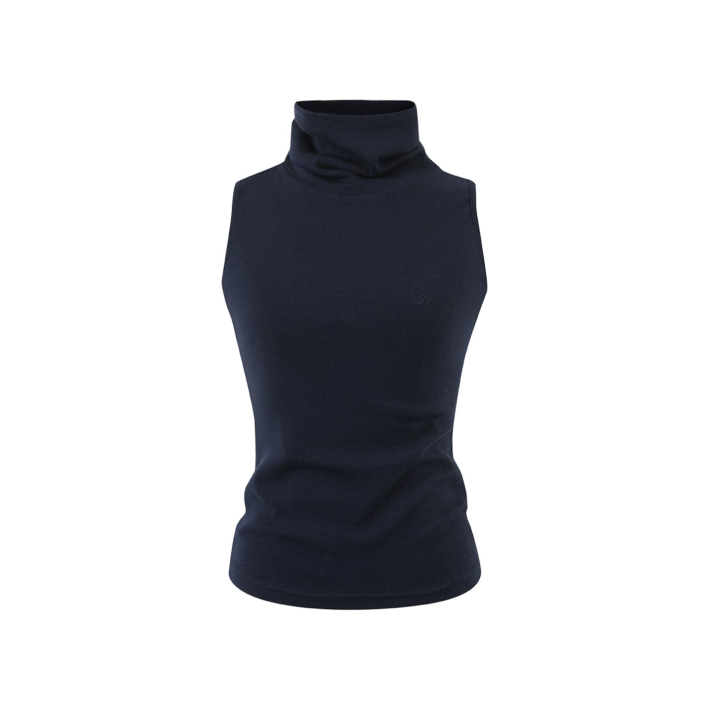 Turtleneck Knitted Sleeveless Top
