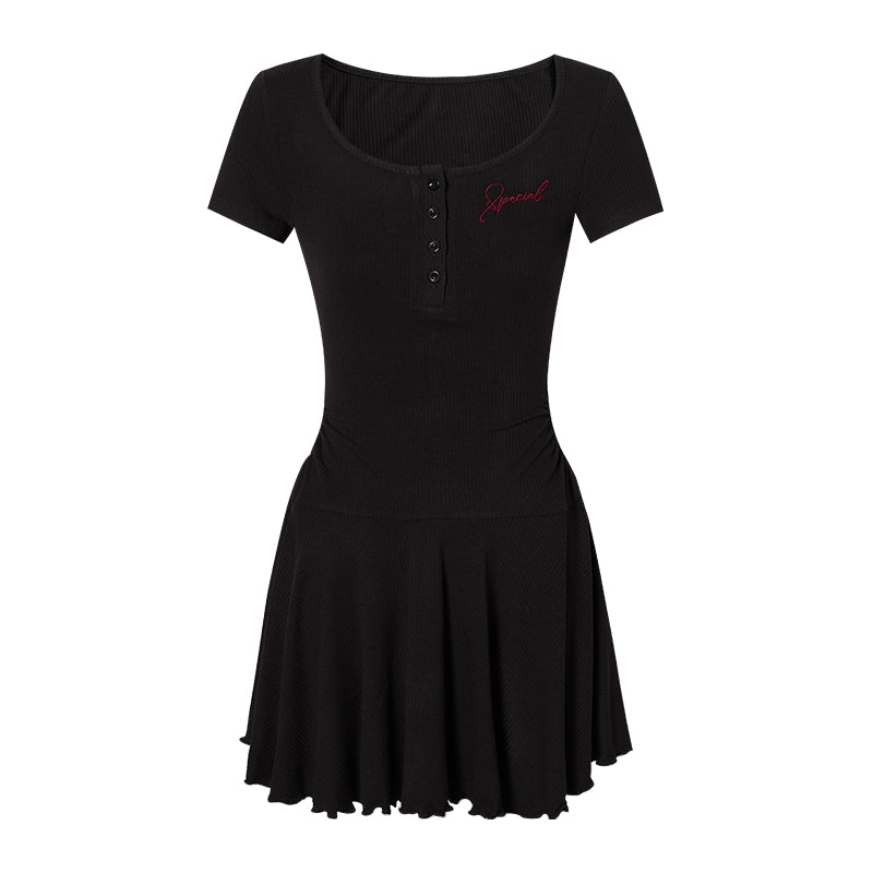 Summer Embroidered Slim Dress