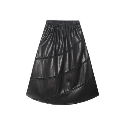 Retro High Waisted Black Temperament Skirt