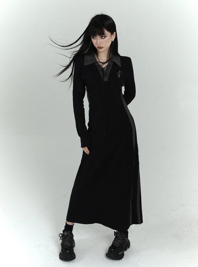 Ghost Girl Black Long Skirt Dress