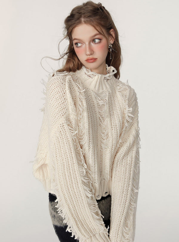 Lazy Commuter Pullover Knitted Tops