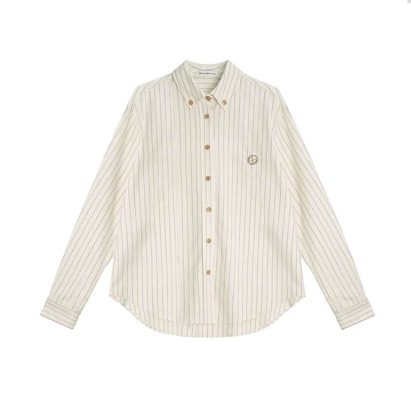 Striped Button-Up Shirt