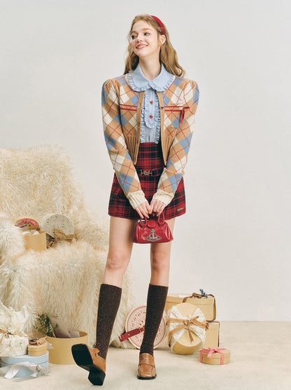 Ruby Knit Plaid Sweater