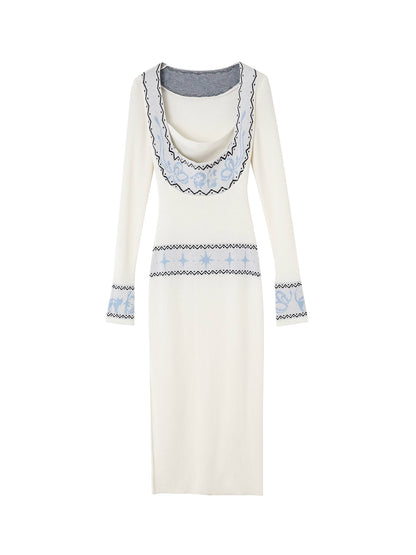 Fair Isle Jacquard Knit Dress