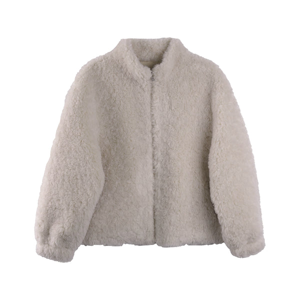 Atmospheric Fleece Shearling Coat