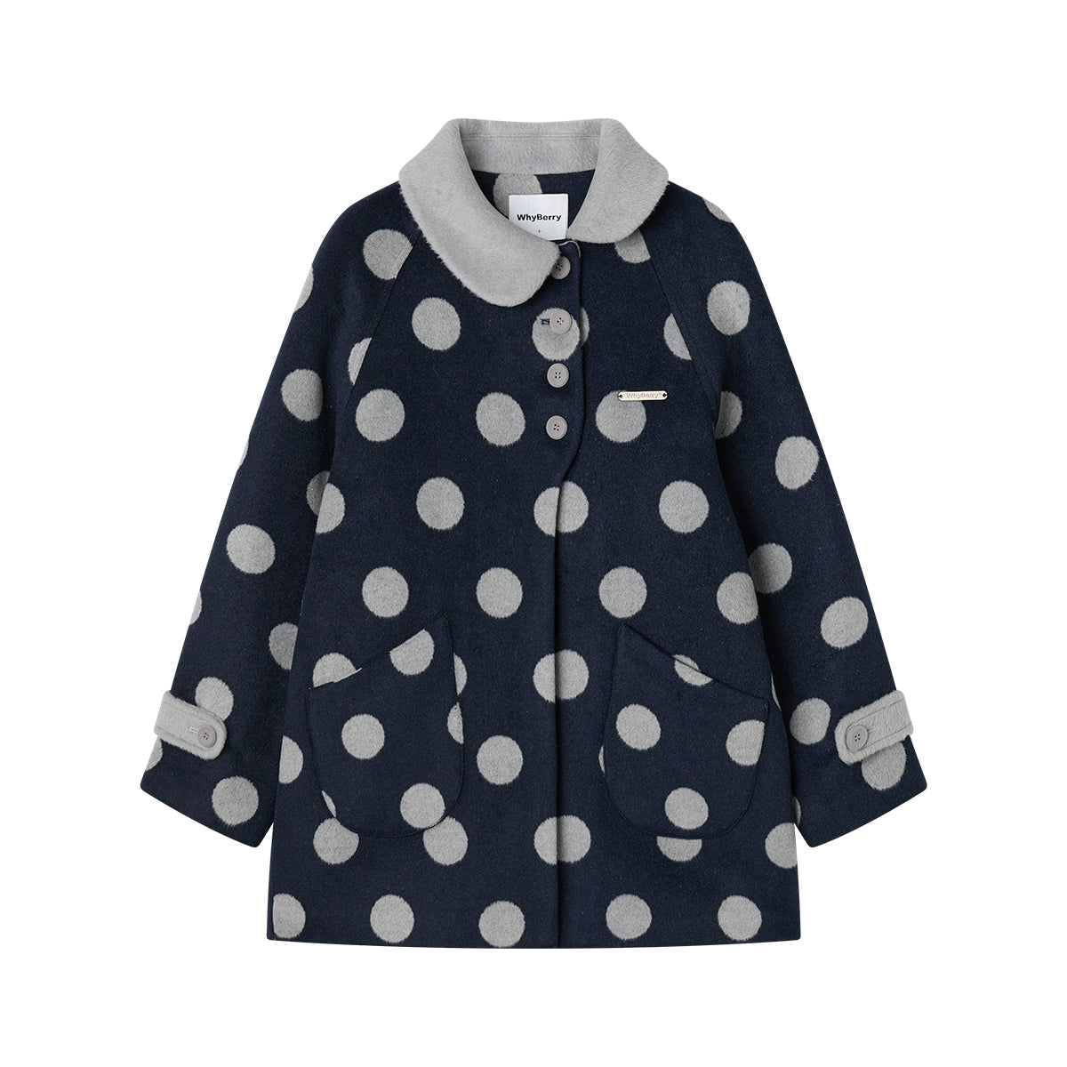 Vintage Polka Dot Woolen Jacket