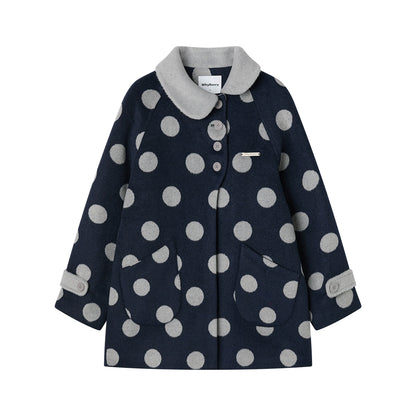 Vintage Polka Dot Woolen Jacket