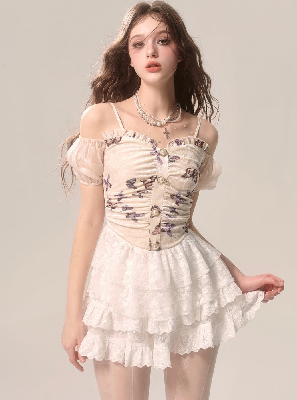 Spring Summer Butterfly Top