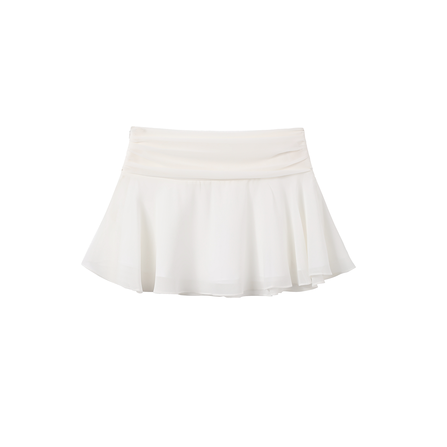 Lace-Up Waist Ruffled Skirt Set-Up