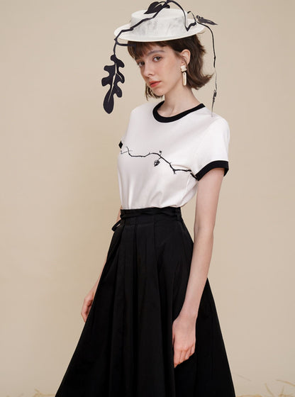 Short Sleeve CAMOOONI Branch Top