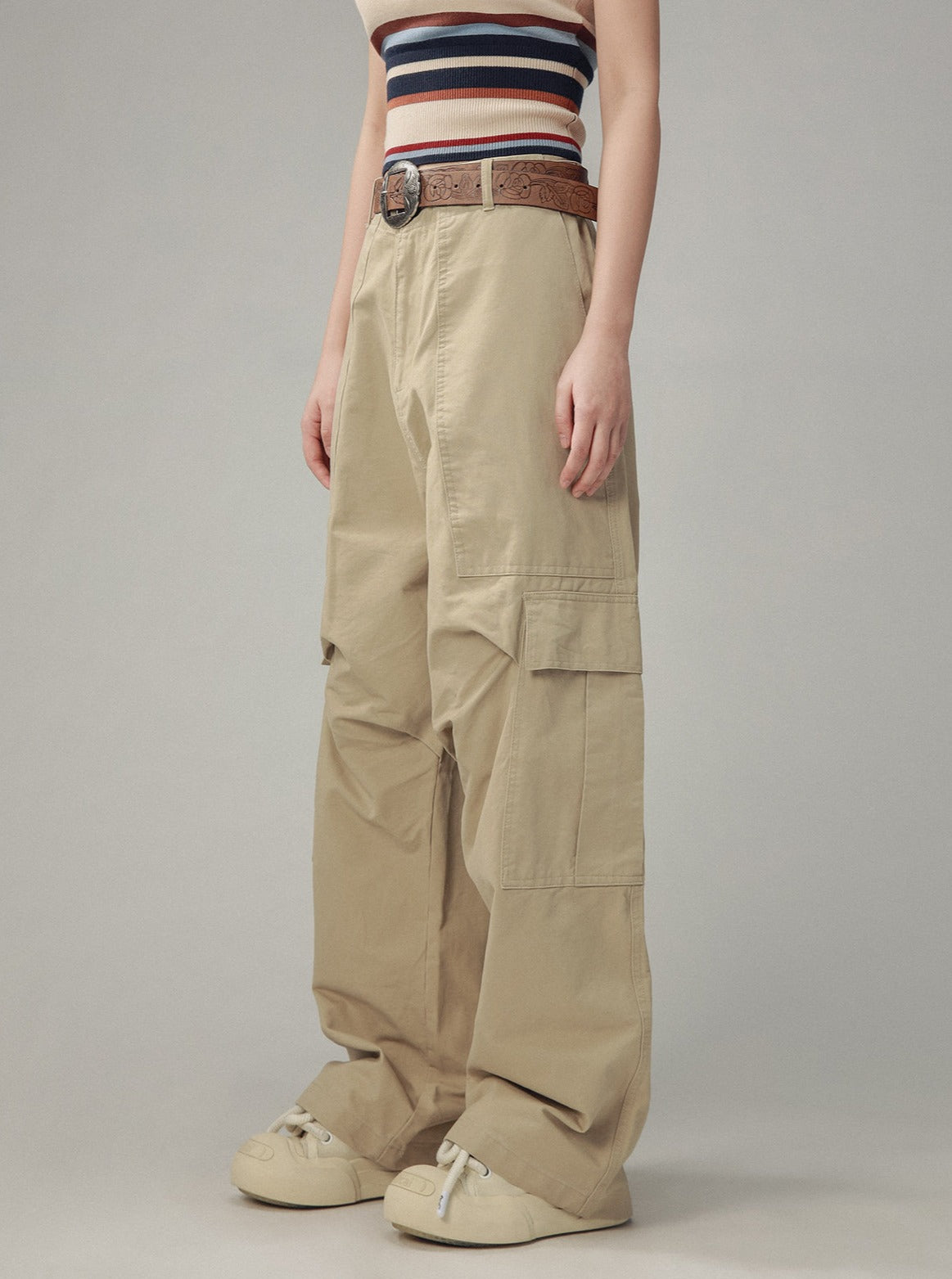 Vintage Khaki Cargo Pants