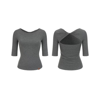 Reversible Cross-Knot Blouse