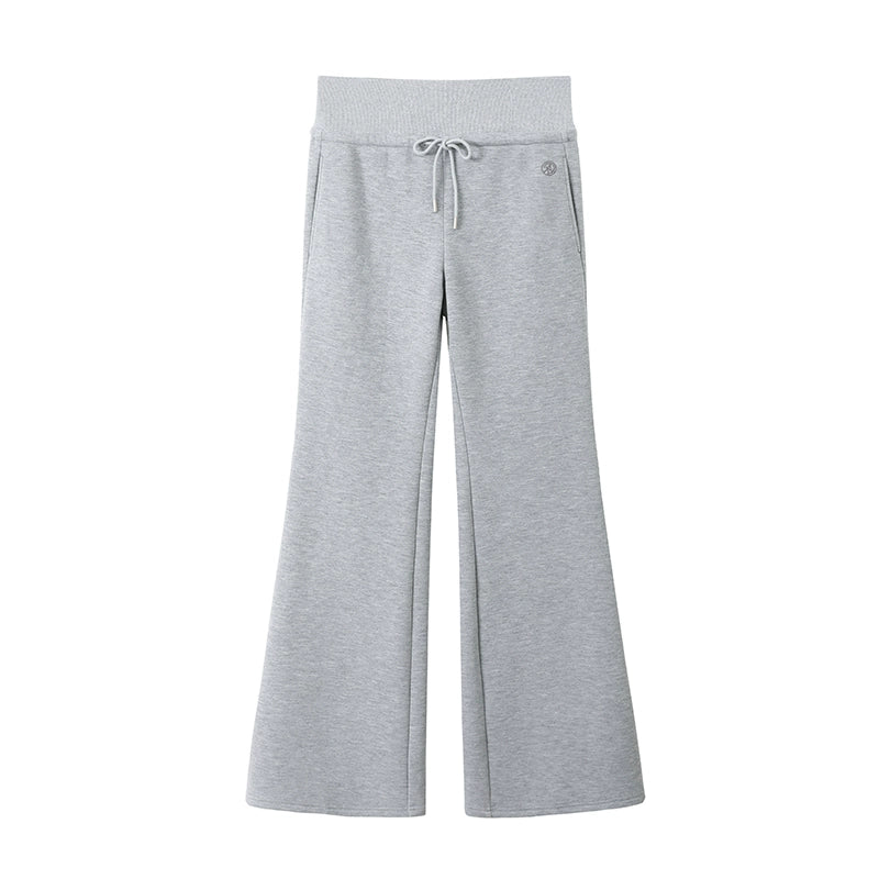 Drawstring Flare Sport Pants