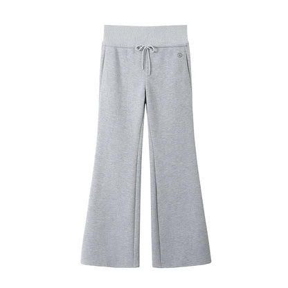 Drawstring Flare Sport Pants