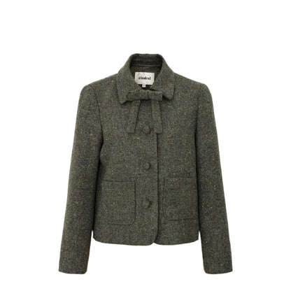 Polka Dot Tweed Jacket & Skirt Set-Up