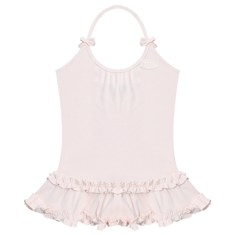 Cropped Knit Halterneck Vest