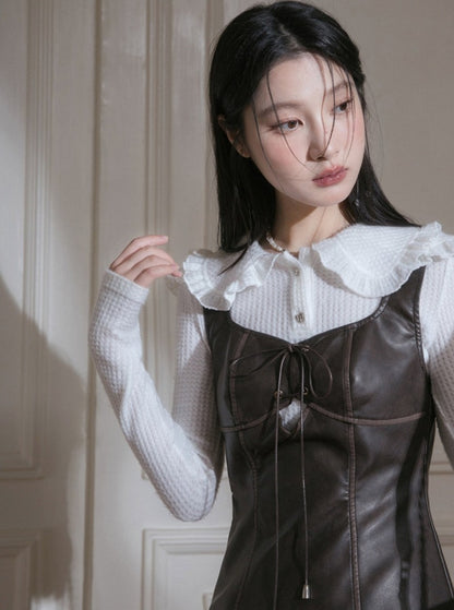 vintage leather dress