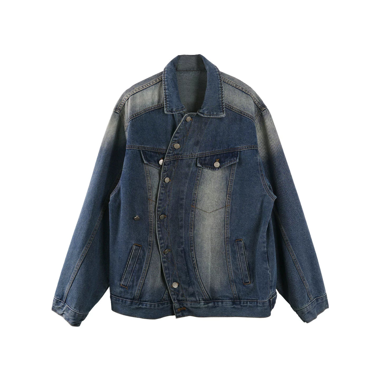Retro Asymmetric Denim Jacket