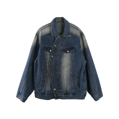 Retro Asymmetric Denim Jacket