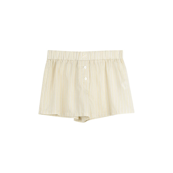 Striped Plaid Shirt Loose Long-Sleeved Set -Up