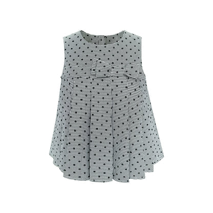 Plaid Flower Skirt Set-Up