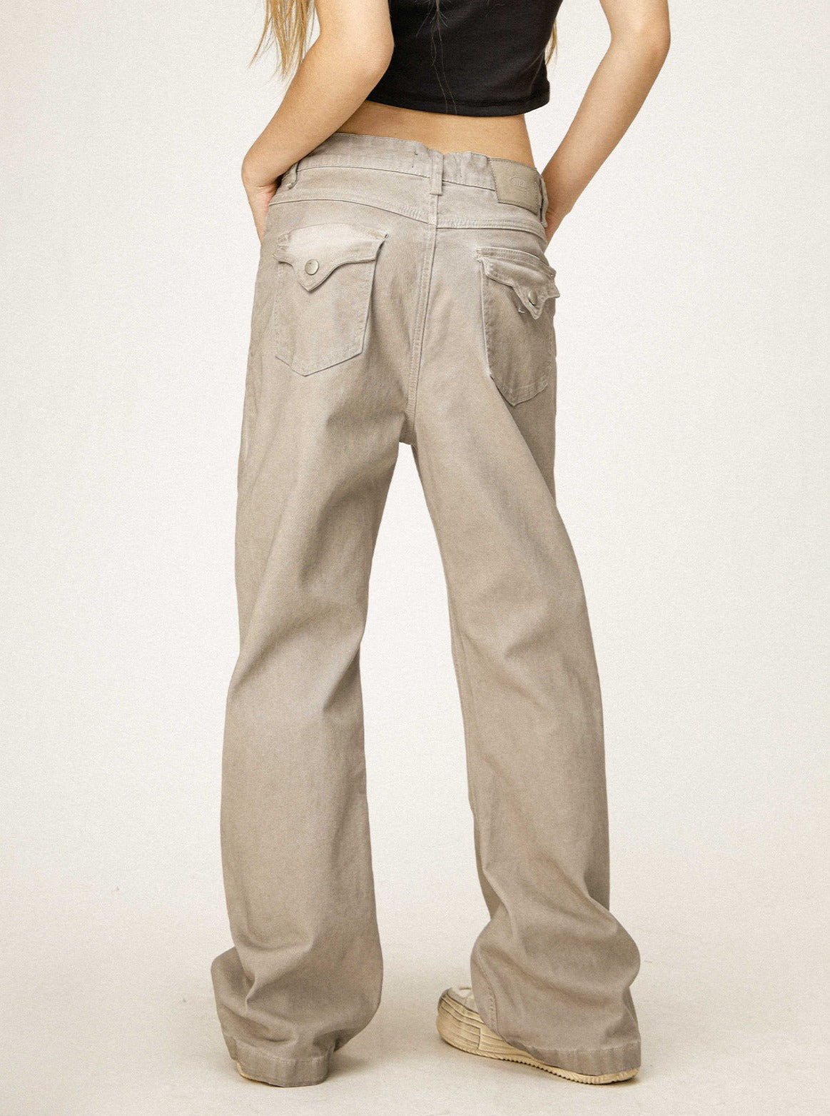 Vintage Distressed Dirtyfit Casual Pants