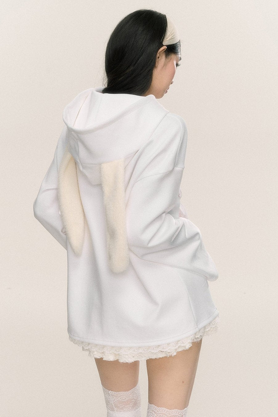 Thin Hooded Long-Sleeve Sweatshirt