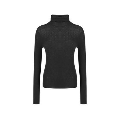 High Neck Slim Knitted Sweater