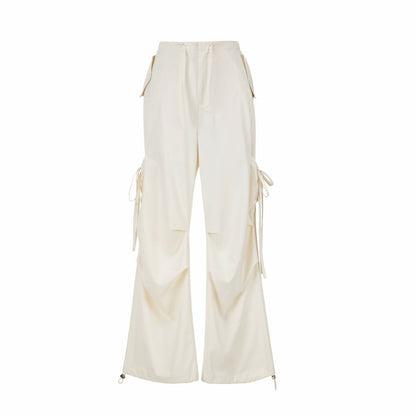 Bow Stitched Double Waist Pants