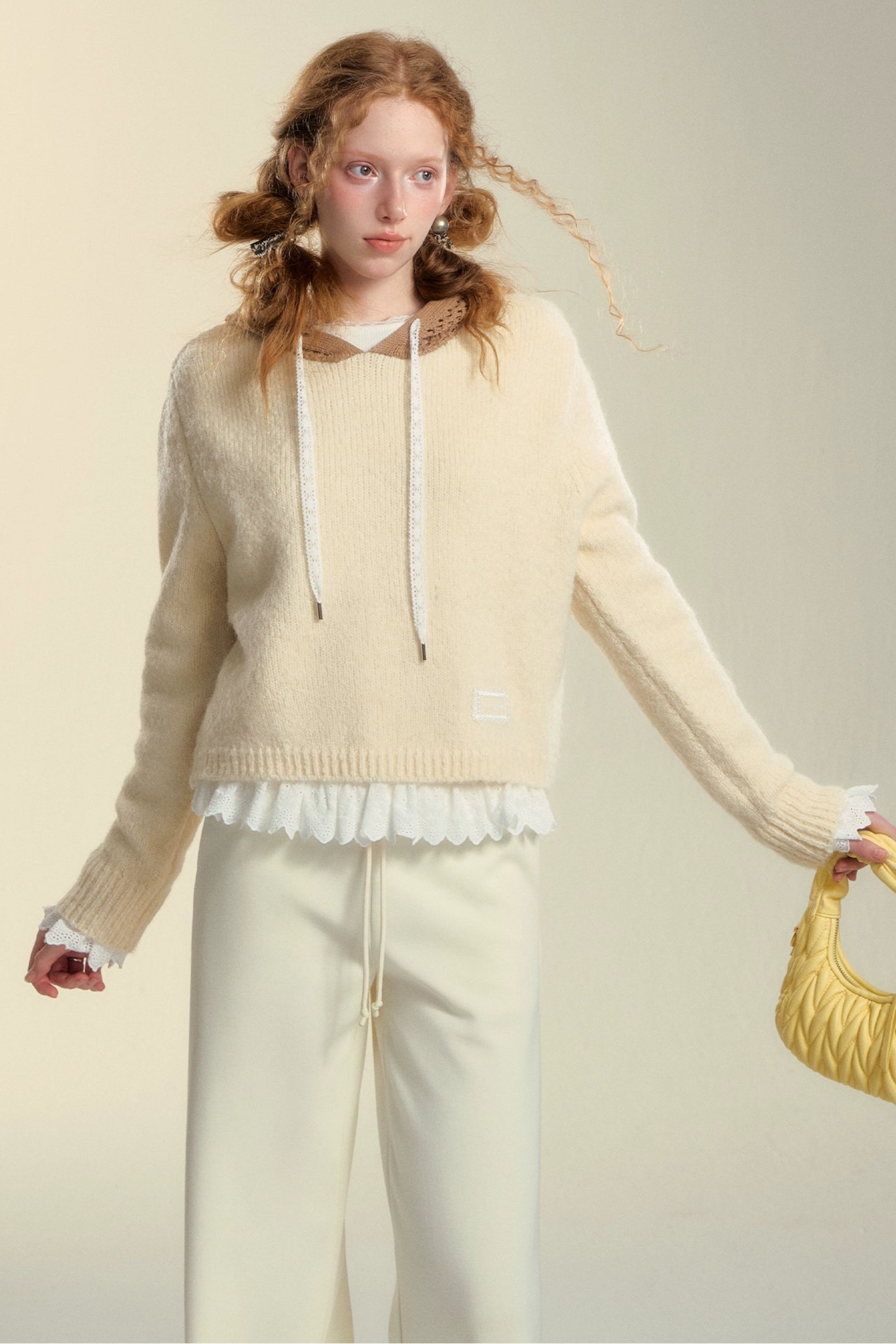 Hooded Cut-Out Sweater Top