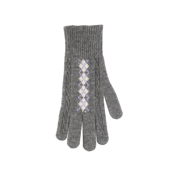 Fair Isle Wool Knit Gloves