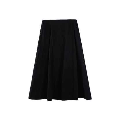Black A-Line Umbrella Skirt