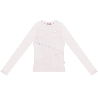 Slim Fit Retro Bow T-Shirt