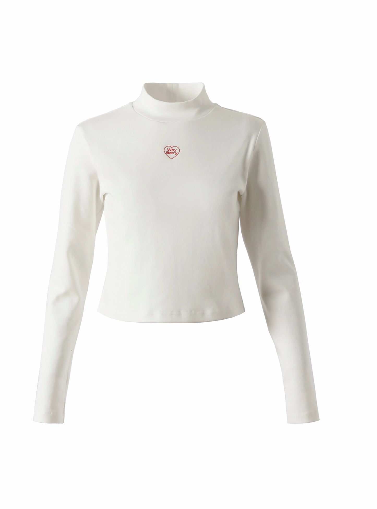 Half-high neck long-sleeved tops