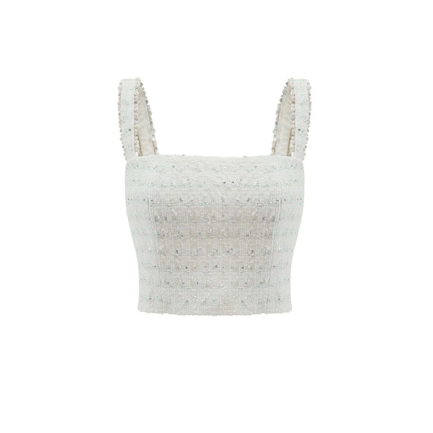 White Small Fragrance Three-Piece Slimming Jacket Set-Up