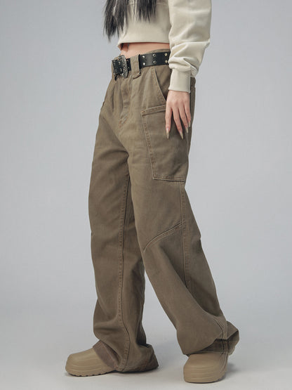 Amerikanische Vintage Brown -Mailardhose