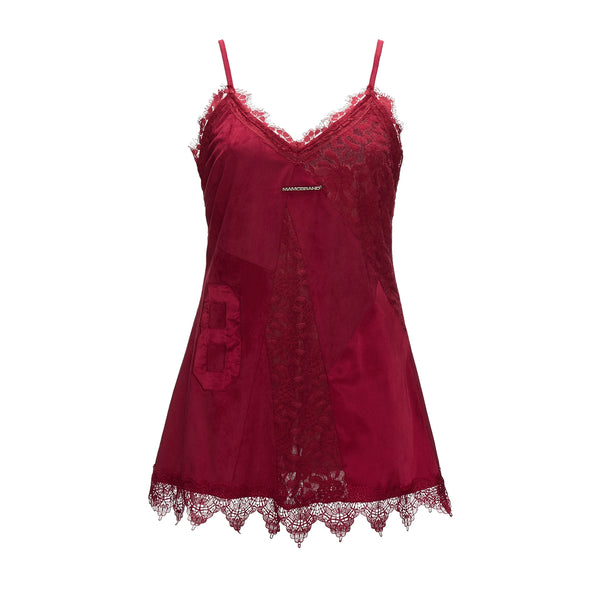 Autumn Lace Satin Camisole Dress