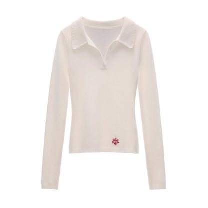 Vintage Crochet V-Neck Top Set-Up