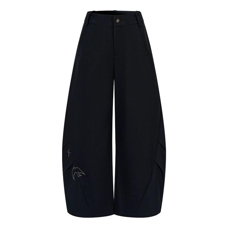 Star Bird Embellished Loose Pants