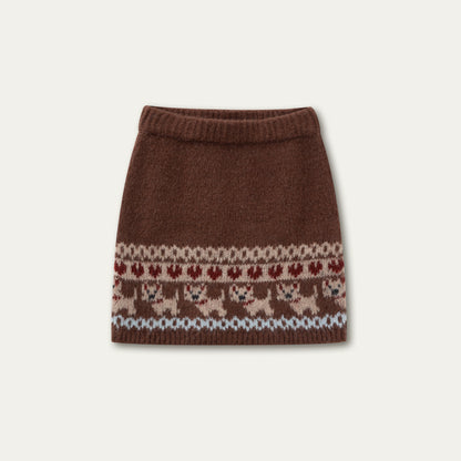 Vintage Knit College Style Sweater Set-Up