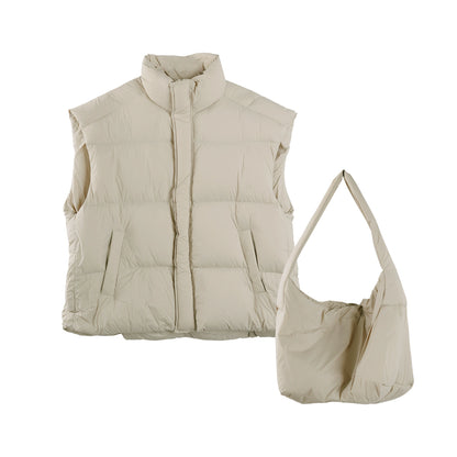 White Duck Down Winter Vest