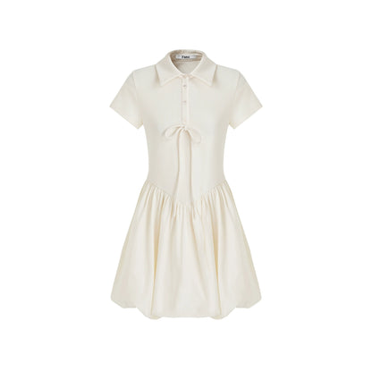 Premium Waffle Polo Dress