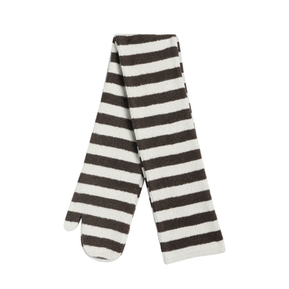 Stand-Up Striped Sweatshirt Jacket Set-Up