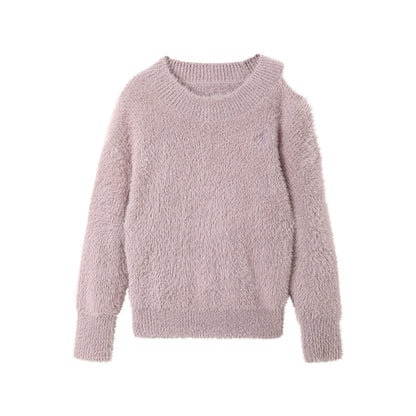 Soft Off-Shoulder Loose Sweater